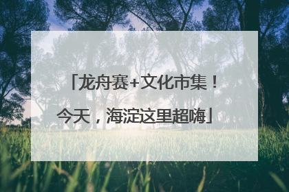 龙舟赛+文化市集！今天，海淀这里超嗨