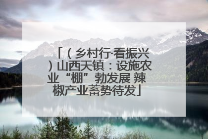（乡村行·看振兴）山西天镇：设施农业“棚”勃发展 辣椒产业蓄势待发