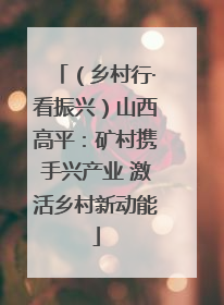 （乡村行·看振兴）山西高平：矿村携手兴产业 激活乡村新动能