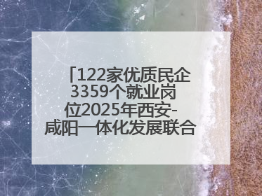 122家优质民企 3359个就业岗位2025年西安-咸阳一体化发展联合招聘会举办