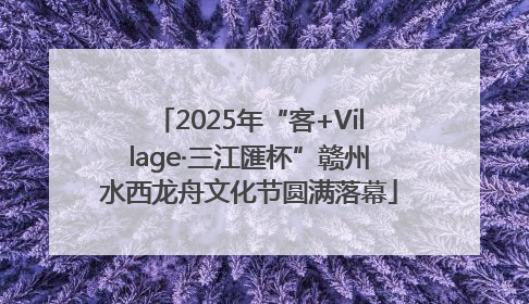 2025年“客+Village·三江匯杯”赣州水西龙舟文化节圆满落幕