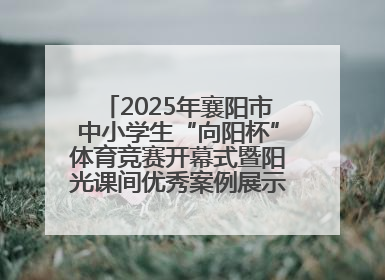 2025年襄阳市中小学生“向阳杯”体育竞赛开幕式暨阳光课间优秀案例展示活动举行