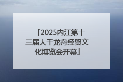 2025内江第十三届大千龙舟经贸文化博览会开幕