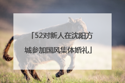 52对新人在沈阳方城参加国风集体婚礼