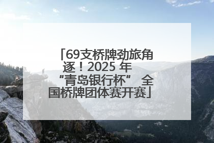 69支桥牌劲旅角逐！2025 年 “青岛银行杯” 全国桥牌团体赛开赛