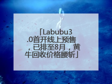 Labubu3.0首开线上预售，已排至8月，黄牛回收价格腰斩